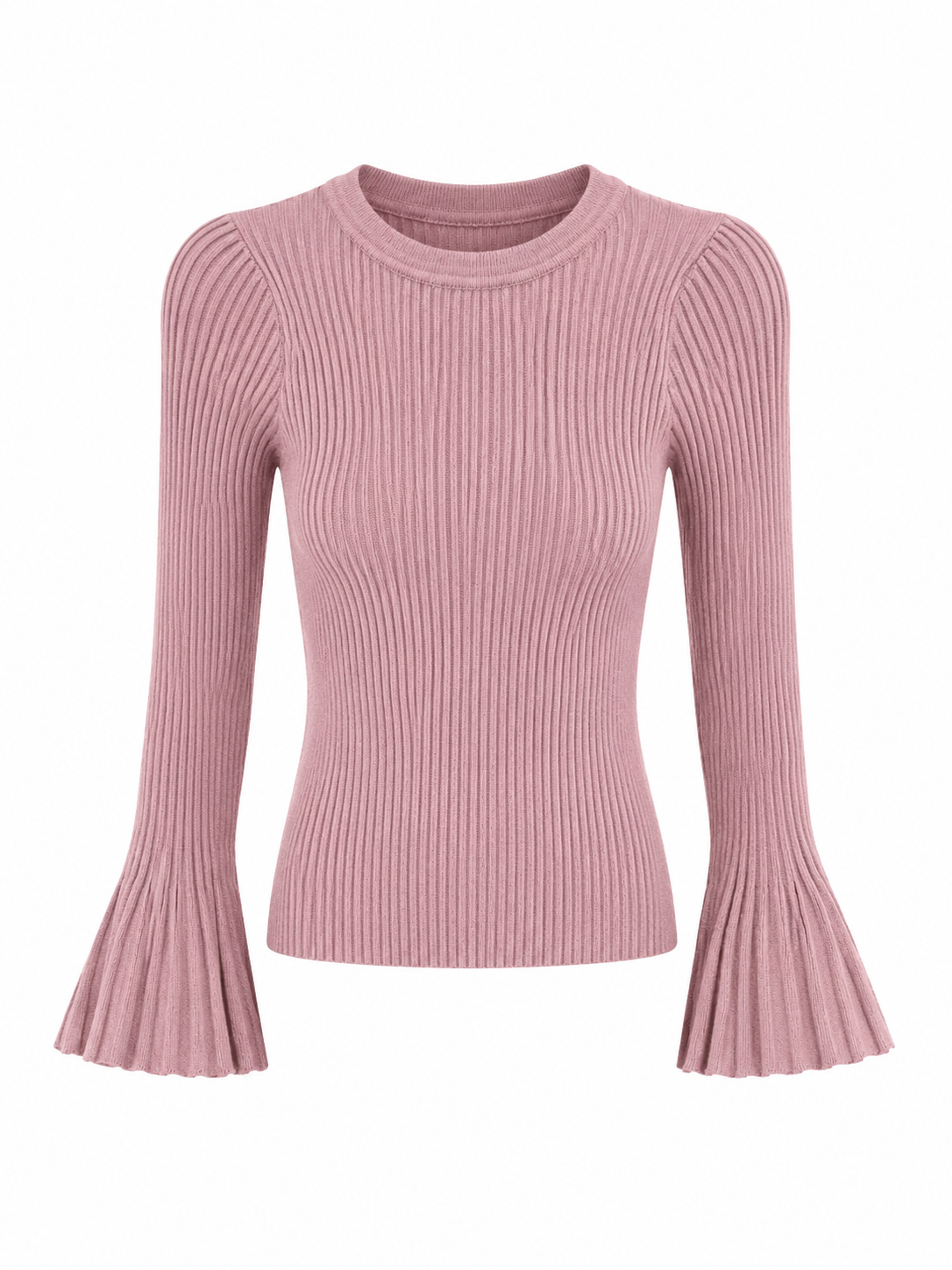 Roze truitje, klokkend mouwtje