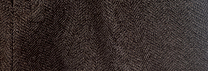 Donkerbruin tweed rokje