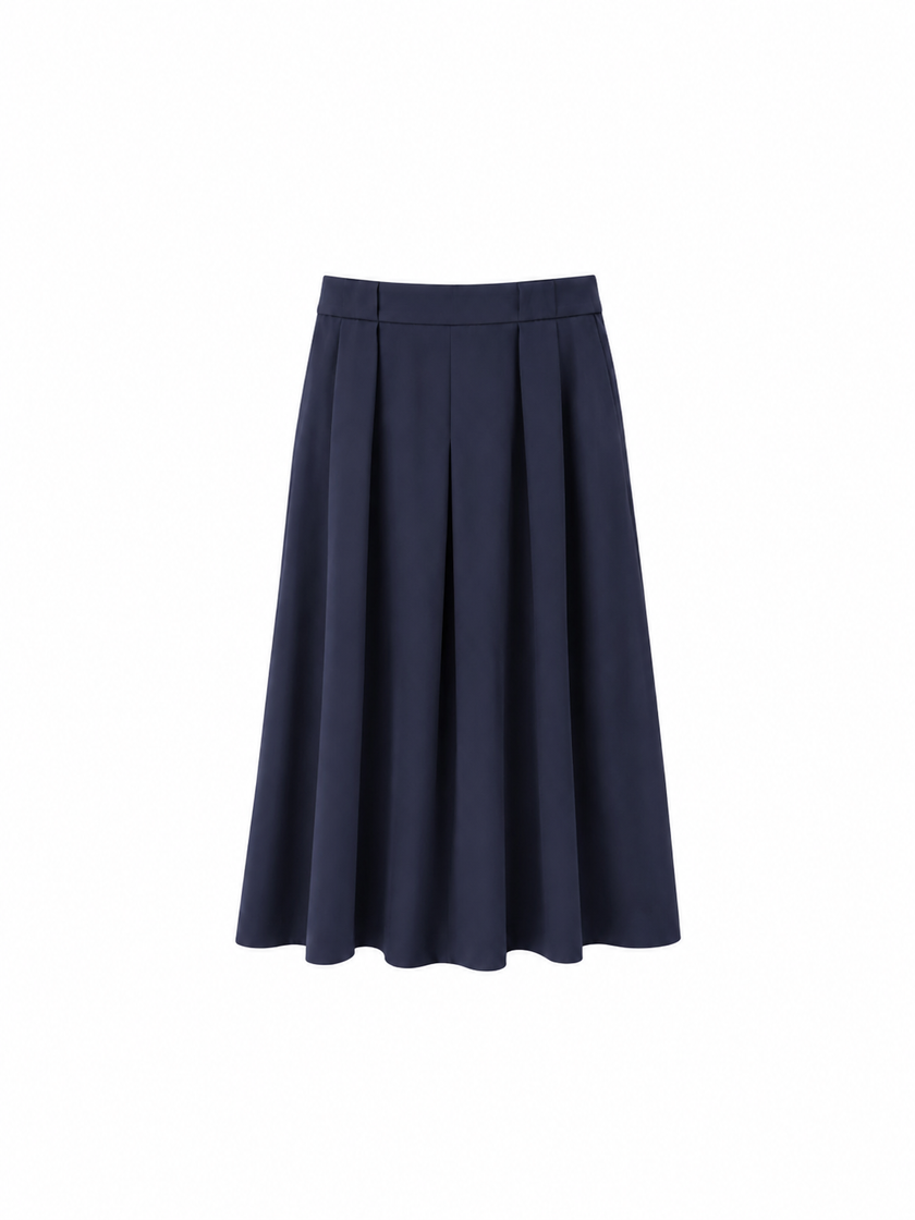 Donkerblauwe lange rok
