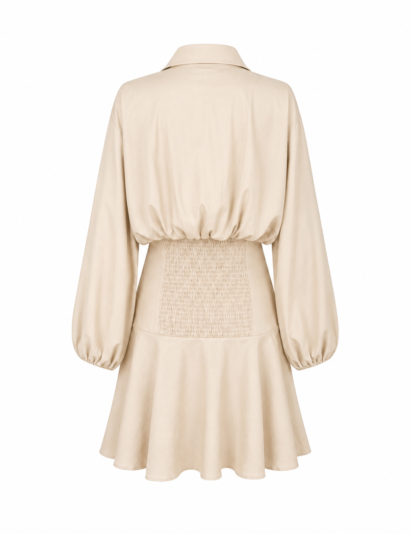 Beige jurk