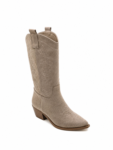 Taupekleur cowboylaarzen