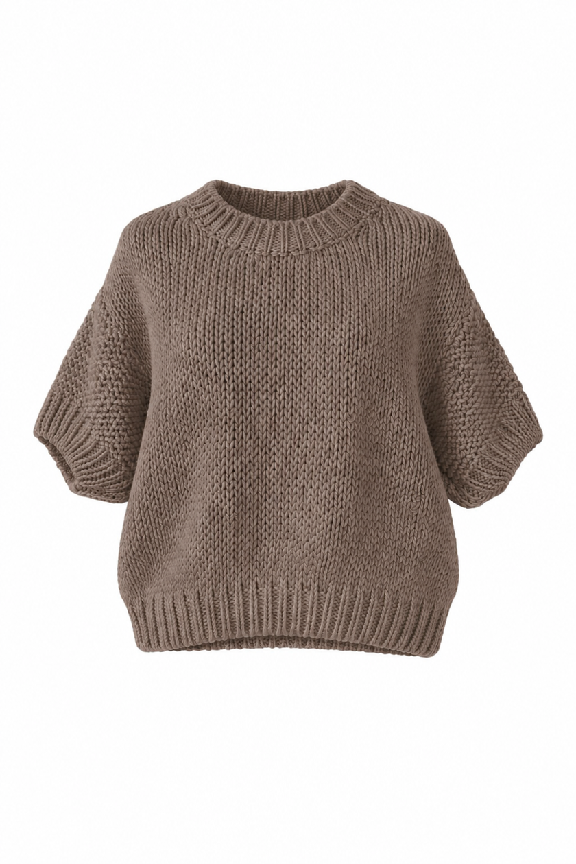 Taupe/bruin oversized truitje