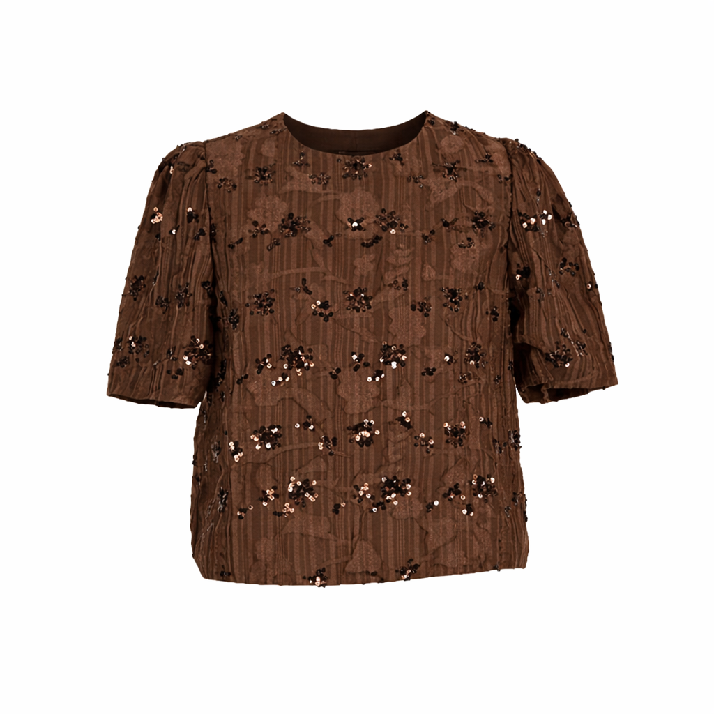 Bruine bloese/top