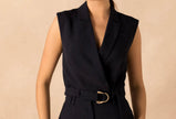 Donkerblauw gilet