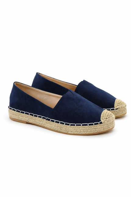 Donkerblauwe espadrilles
