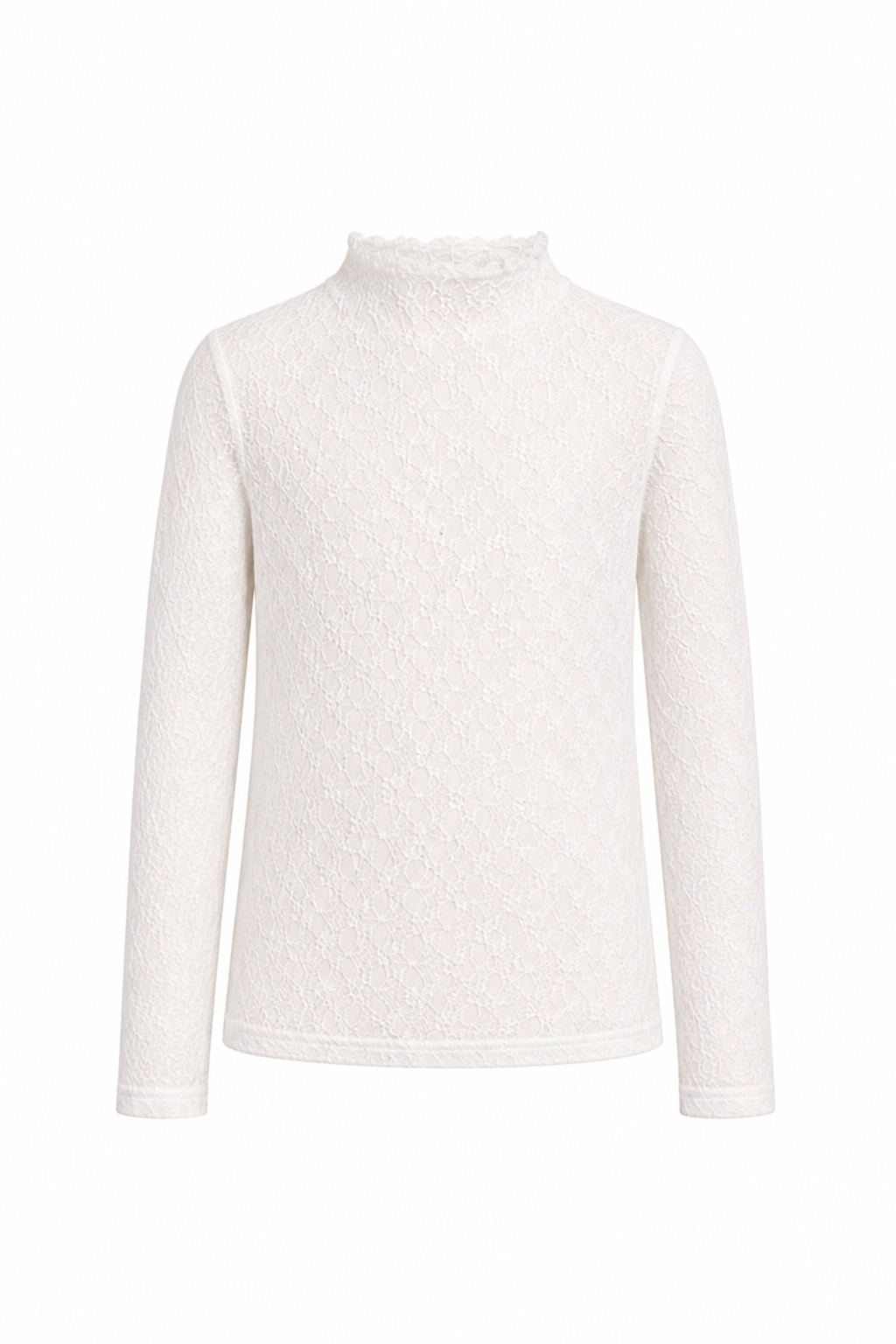 Witte kanten top, kindermaten