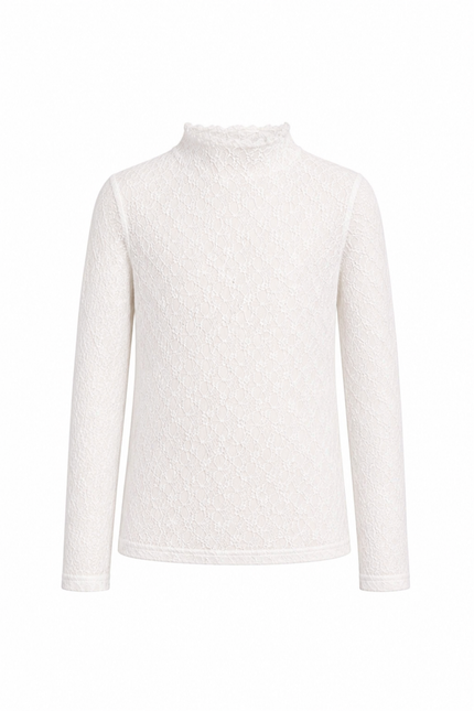 Witte kanten top, kindermaten
