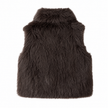 Donkerbruin bont gilet