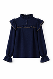 Donkerblauw bloesje
