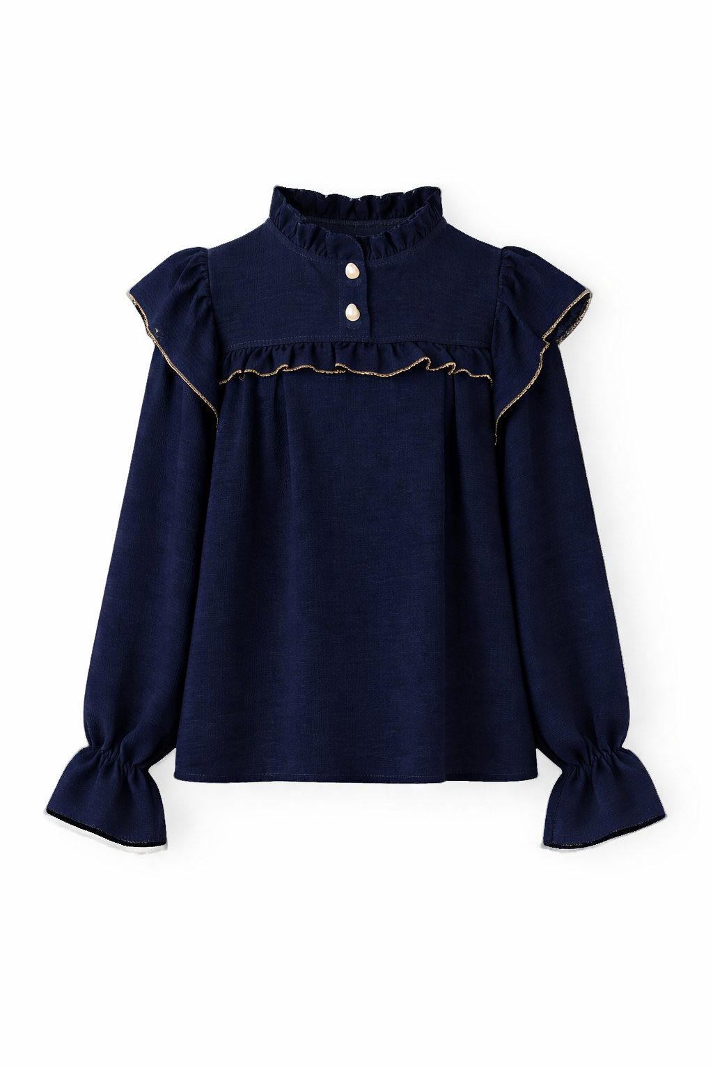 Donkerblauw bloesje