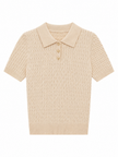 Beige kabeltruitje