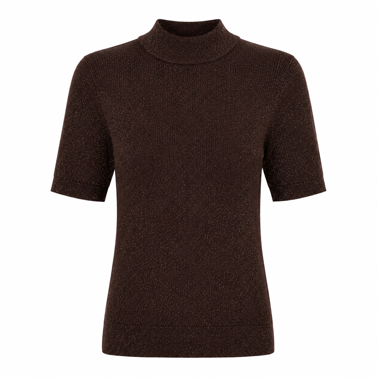 Donkerbruin lurex truitje