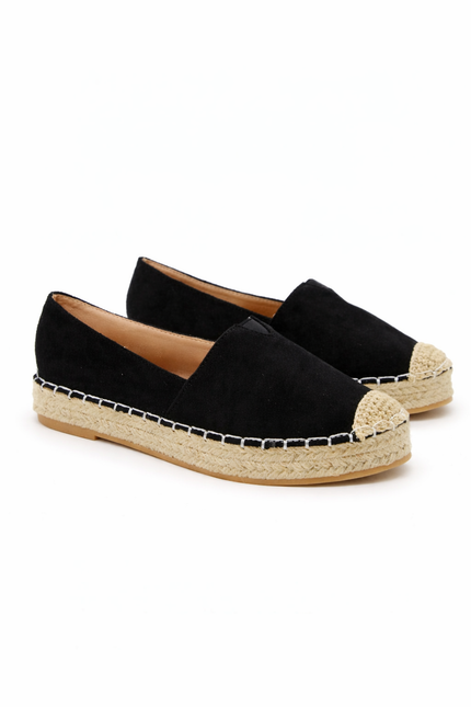 Zwarte espadrilles