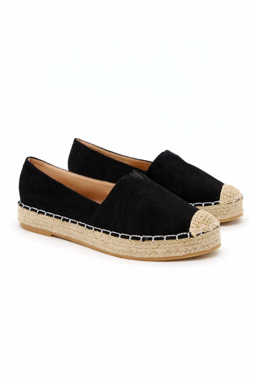 Zwarte espadrilles