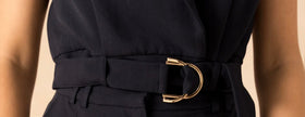 Donkerblauw gilet